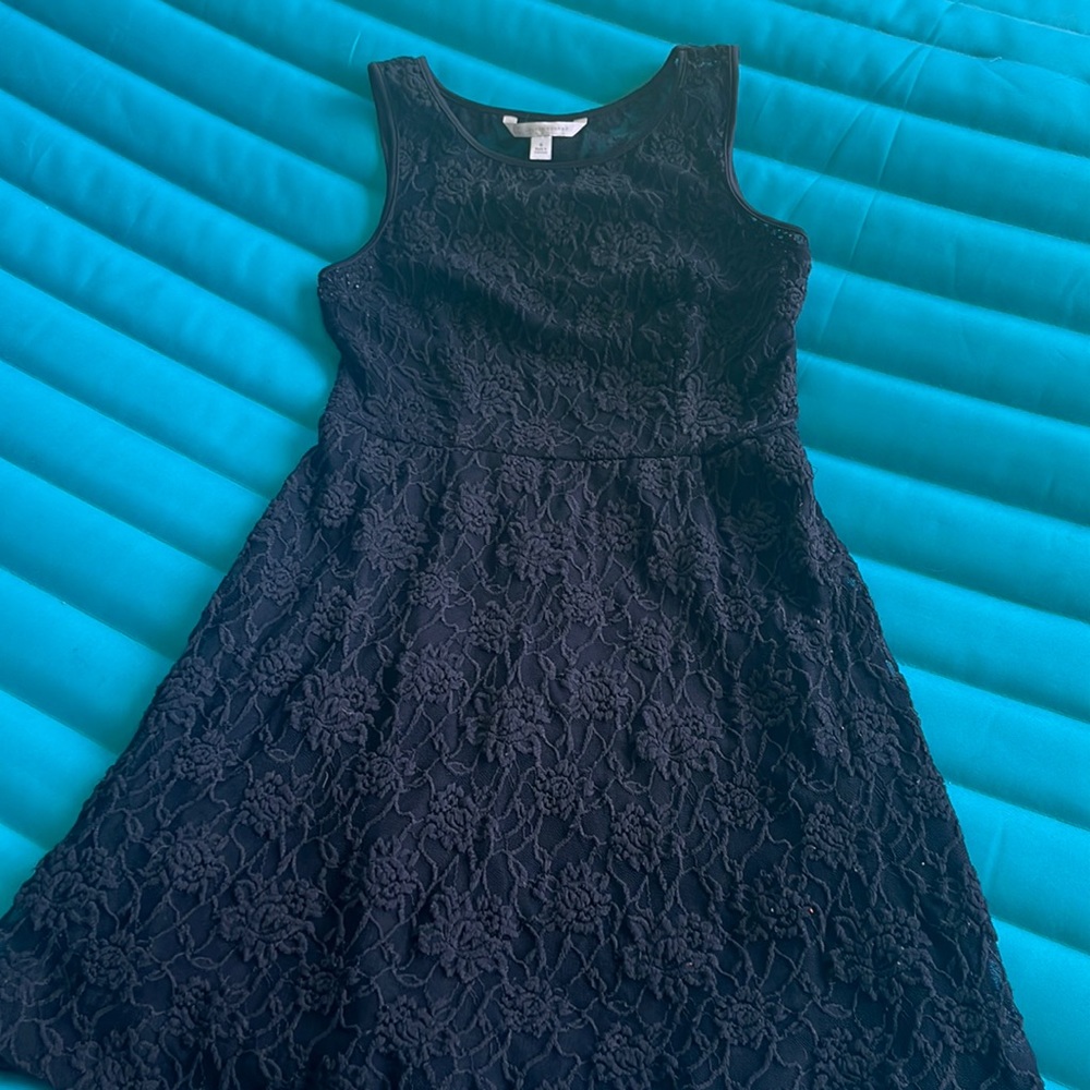 Lace overlay dress, size 6